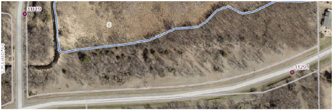Nature View Homes property boundary aerial — North Avenue Chisago City MN